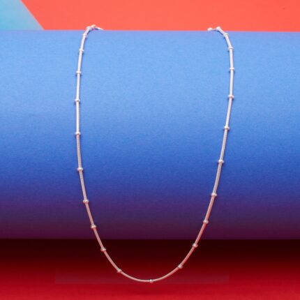 Elegant Silver Satellite Chain