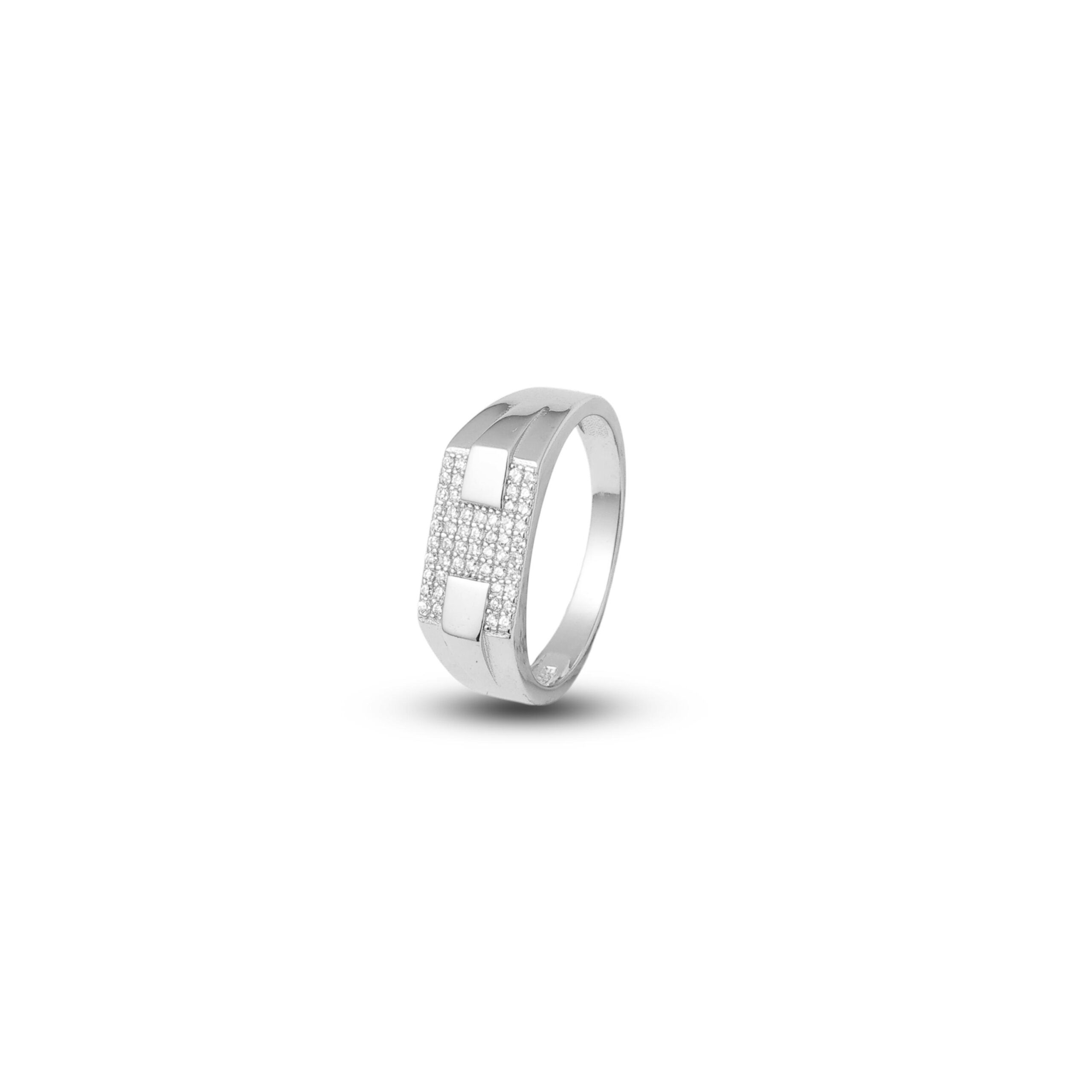 Men’s Luxe Grid Ring - Image 2