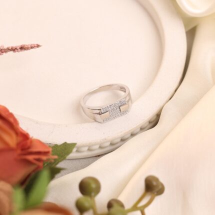 Men’s Luxe Grid Ring