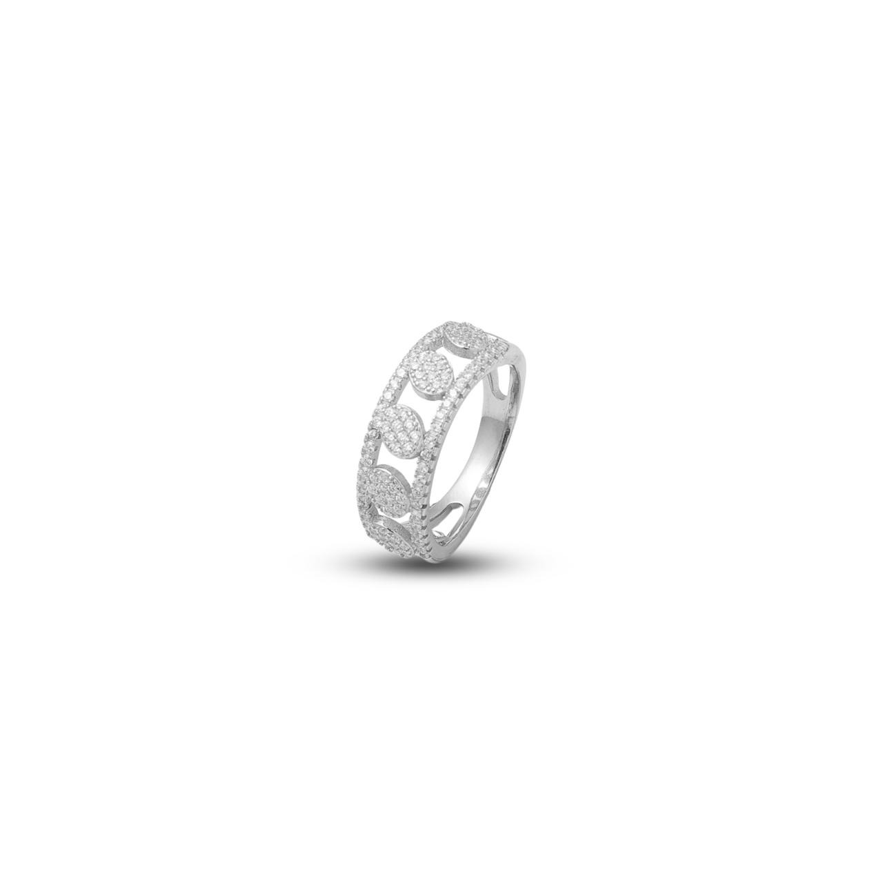 Diamond Circle Band Unisex Ring - Image 2