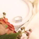 Diagonal Pavé Silver Men’s Ring