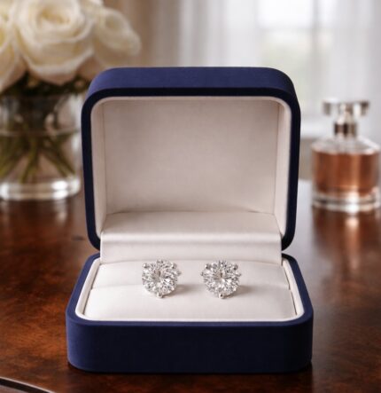 Luxury Diamond Stud Earrings