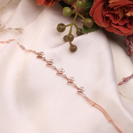 Rose Gold Butterfly Bracelet