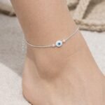 Aura Blue Evil Eye Anklet
