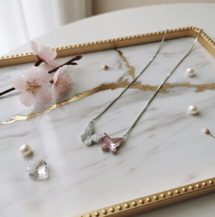 Blush Star Butterfly Necklace