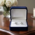 Heart Diamond Stud Earrings