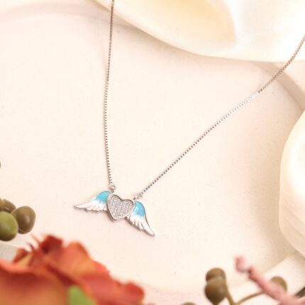Angel Wing Heart Neckl