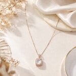 Celeste Glow Cushion Pendant Necklace ✨