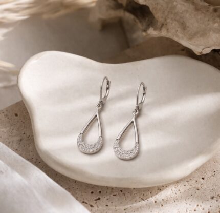 925 Sterling Silver Teardrop Dangle